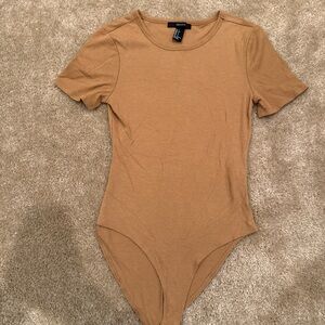 Forever 21 Camel Ribbed Top